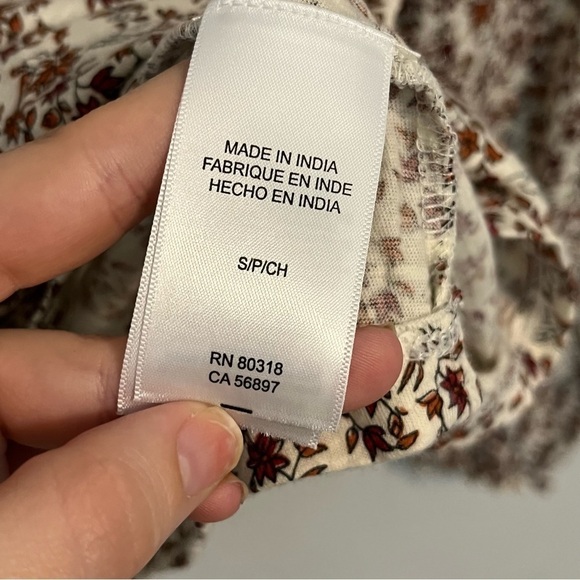 Lucky Brand Long Sleeve Floral Print Blouse - Picture 8 of 11